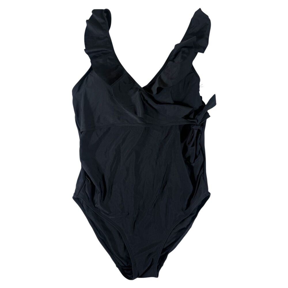 Kindred Bravely Black Maternity/ Nursing One Piece Swimsuit Size M